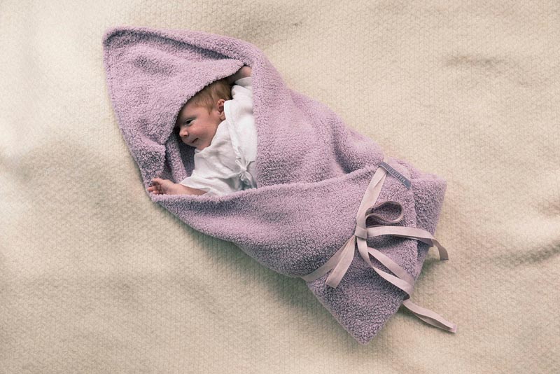 hooded blanket 1 lavender | ギフト・スタイ・出産祝いのMARLMARL 